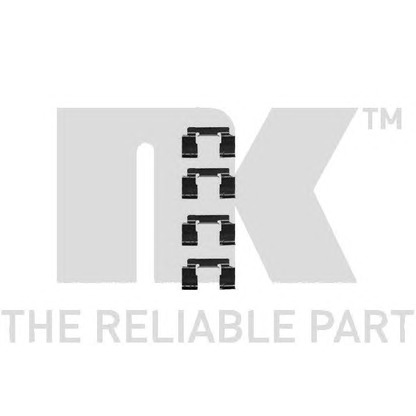 Photo Kit d'accessoires, plaquette de frein à disque NK 7922235