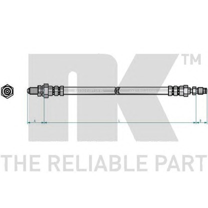 Foto Tubo flexible de frenos NK 8525144