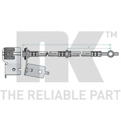 Zdjęcie Przewód hamulcowy elastyczny NK 853442