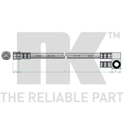 Zdjęcie Przewód hamulcowy elastyczny NK 8525113