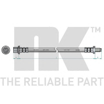 Zdjęcie Przewód hamulcowy elastyczny NK 8545121