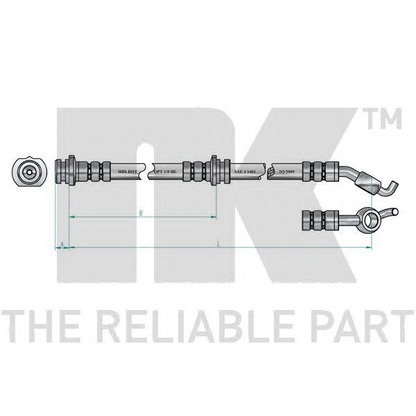 Zdjęcie Przewód hamulcowy elastyczny NK 8522113