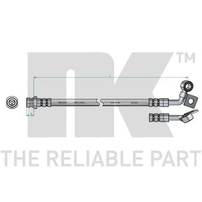 Zdjęcie Przewód hamulcowy elastyczny NK 853421