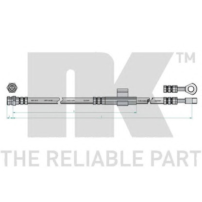 Zdjęcie Przewód hamulcowy elastyczny NK 853431