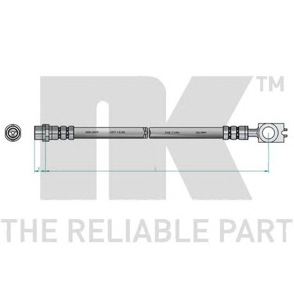 Zdjęcie Przewód hamulcowy elastyczny NK 8547112