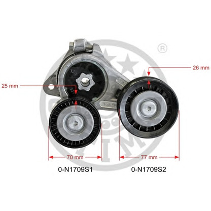 Foto Riemenspanner, Keilrippenriemen OPTIMAL 0N1709