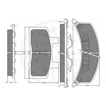 Photo Brake Pad Set, disc brake OPTIMAL 10014