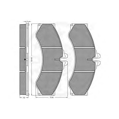 Фото Комплект тормозных колодок, дисковый тормоз OPTIMAL 10119