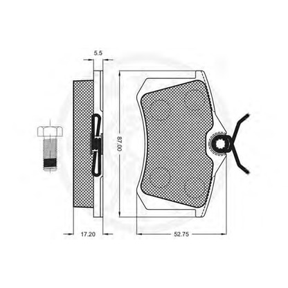 Photo Brake Pad Set, disc brake OPTIMAL 10120