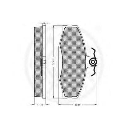 Фото Комплект тормозных колодок, дисковый тормоз OPTIMAL 10143