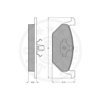 Photo Brake Pad Set, disc brake OPTIMAL 10172