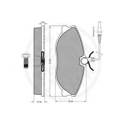 Foto Kit pastiglie freno, Freno a disco OPTIMAL 10309