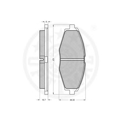 Photo Brake Pad Set, disc brake OPTIMAL 10313