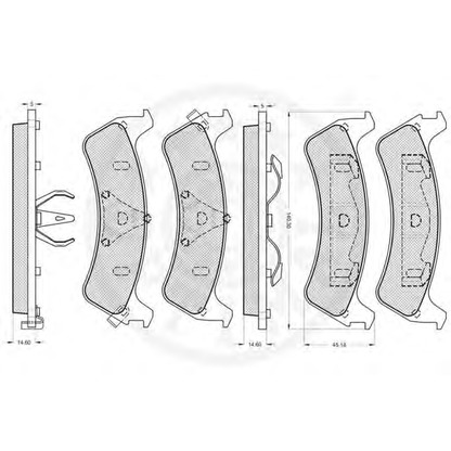 Photo Brake Pad Set, disc brake OPTIMAL 12102