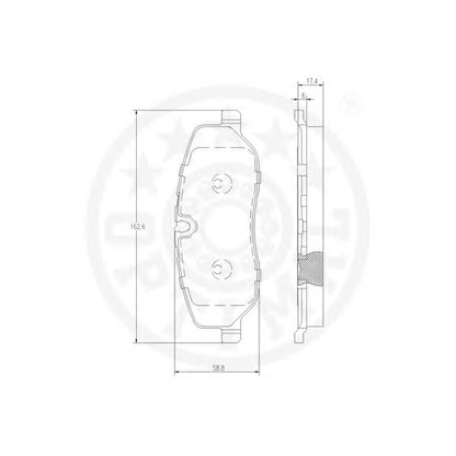 Photo Brake Pad Set, disc brake OPTIMAL 12228