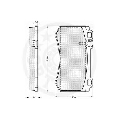 Фото Комплект тормозных колодок, дисковый тормоз OPTIMAL 12247