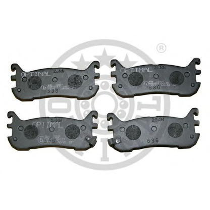 Photo Brake Pad Set, disc brake OPTIMAL 12327