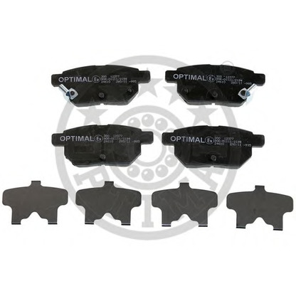 Photo Brake Pad Set, disc brake OPTIMAL 12377