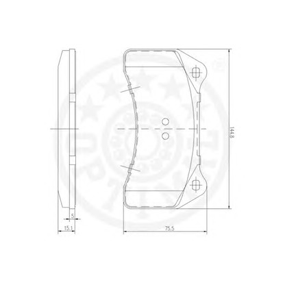 Foto Kit pastiglie freno, Freno a disco OPTIMAL 12520