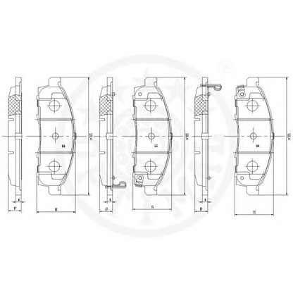 Фото Комплект тормозных колодок, дисковый тормоз OPTIMAL 12537