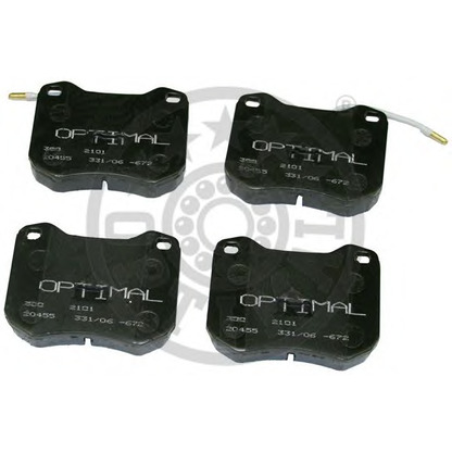 Photo Brake Pad Set, disc brake OPTIMAL 2101