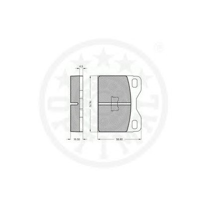 Photo Kit de plaquettes de frein, frein à disque OPTIMAL 2150165