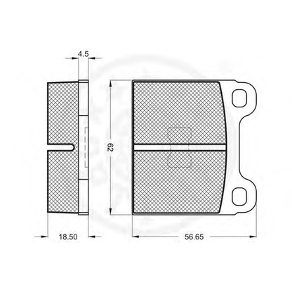 Photo Kit de plaquettes de frein, frein à disque OPTIMAL 2375