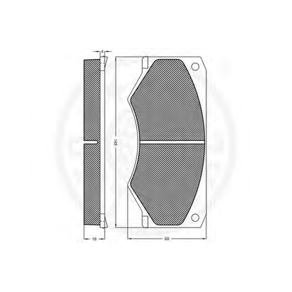 Photo Kit de plaquettes de frein, frein à disque OPTIMAL 5905