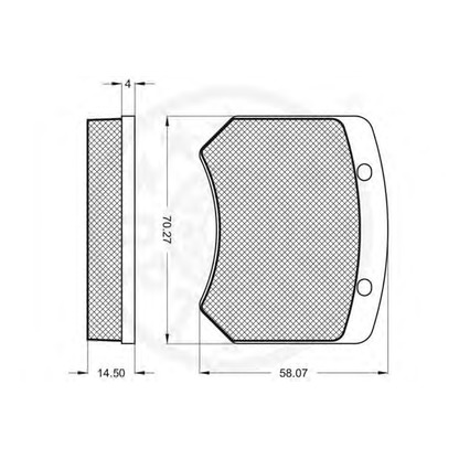 Photo Kit de plaquettes de frein, frein à disque OPTIMAL 6127