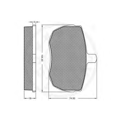 Photo Kit de plaquettes de frein, frein à disque OPTIMAL 6550