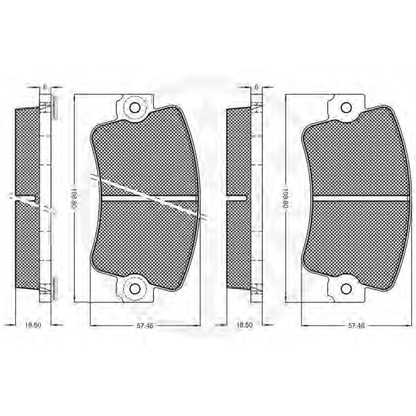 Photo Kit de plaquettes de frein, frein à disque OPTIMAL 8122