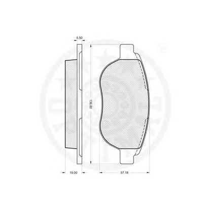 Foto Kit pastiglie freno, Freno a disco OPTIMAL 84100