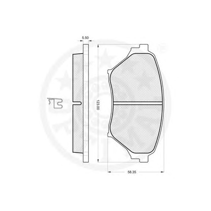 Photo Kit de plaquettes de frein, frein à disque OPTIMAL 85002