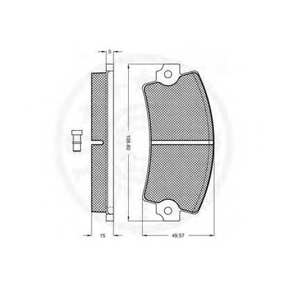 Photo Kit de plaquettes de frein, frein à disque OPTIMAL 9142V