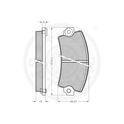 Photo Kit de plaquettes de frein, frein à disque OPTIMAL 9142VA