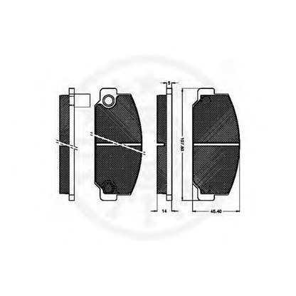 Photo Brake Pad Set, disc brake OPTIMAL 9185