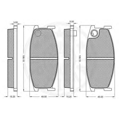 Photo Brake Pad Set, disc brake OPTIMAL 9211