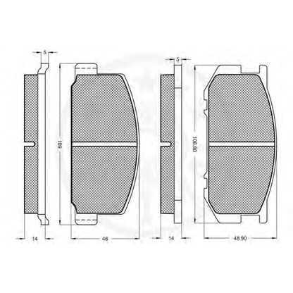 Photo Brake Pad Set, disc brake OPTIMAL 9215