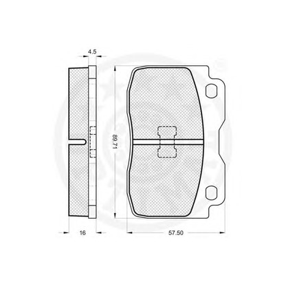 Photo Brake Pad Set, disc brake OPTIMAL 9234