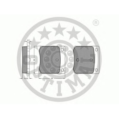 Photo Brake Pad Set, disc brake OPTIMAL 9236