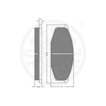 Foto Kit pastiglie freno, Freno a disco OPTIMAL 9243