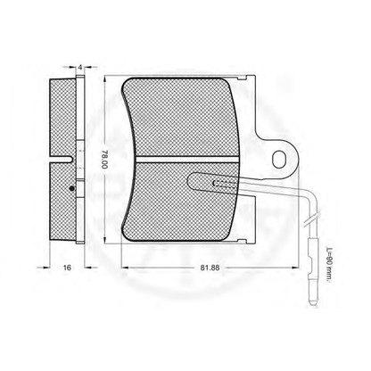 Фото Комплект тормозных колодок, дисковый тормоз OPTIMAL 9253