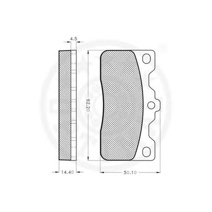 Photo Brake Pad Set, disc brake OPTIMAL 9266