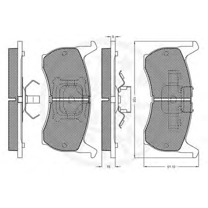 Foto Kit pastiglie freno, Freno a disco OPTIMAL 9332