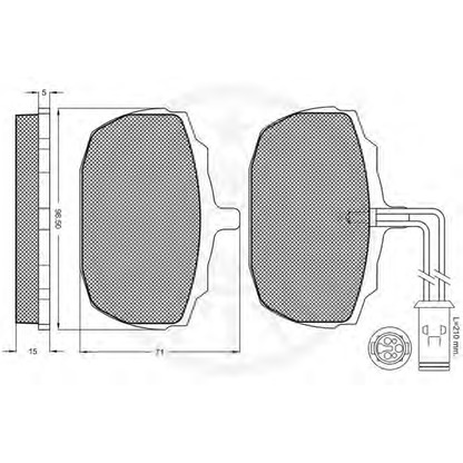 Photo Brake Pad Set, disc brake OPTIMAL 9335