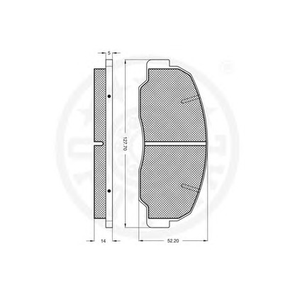 Photo Kit de plaquettes de frein, frein à disque OPTIMAL 9370