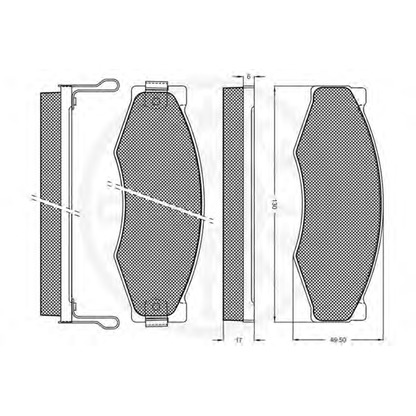 Photo Kit de plaquettes de frein, frein à disque OPTIMAL 9376