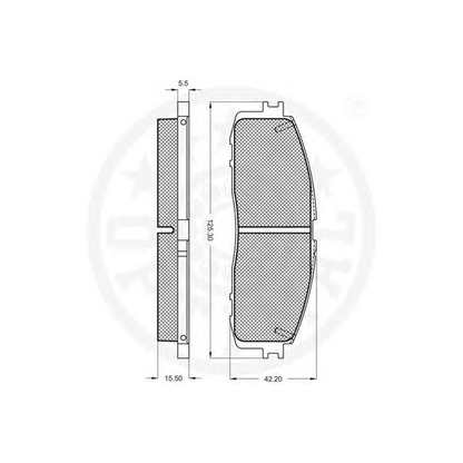 Photo Kit de plaquettes de frein, frein à disque OPTIMAL 9412