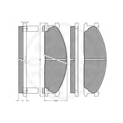 Photo Brake Pad Set, disc brake OPTIMAL 9469