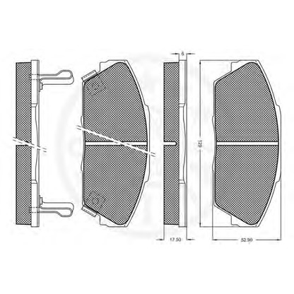 Photo Brake Pad Set, disc brake OPTIMAL 9470